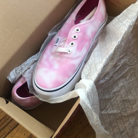 Vans women's authentic tie dye pink size 6/7 - Picture 2 of 4